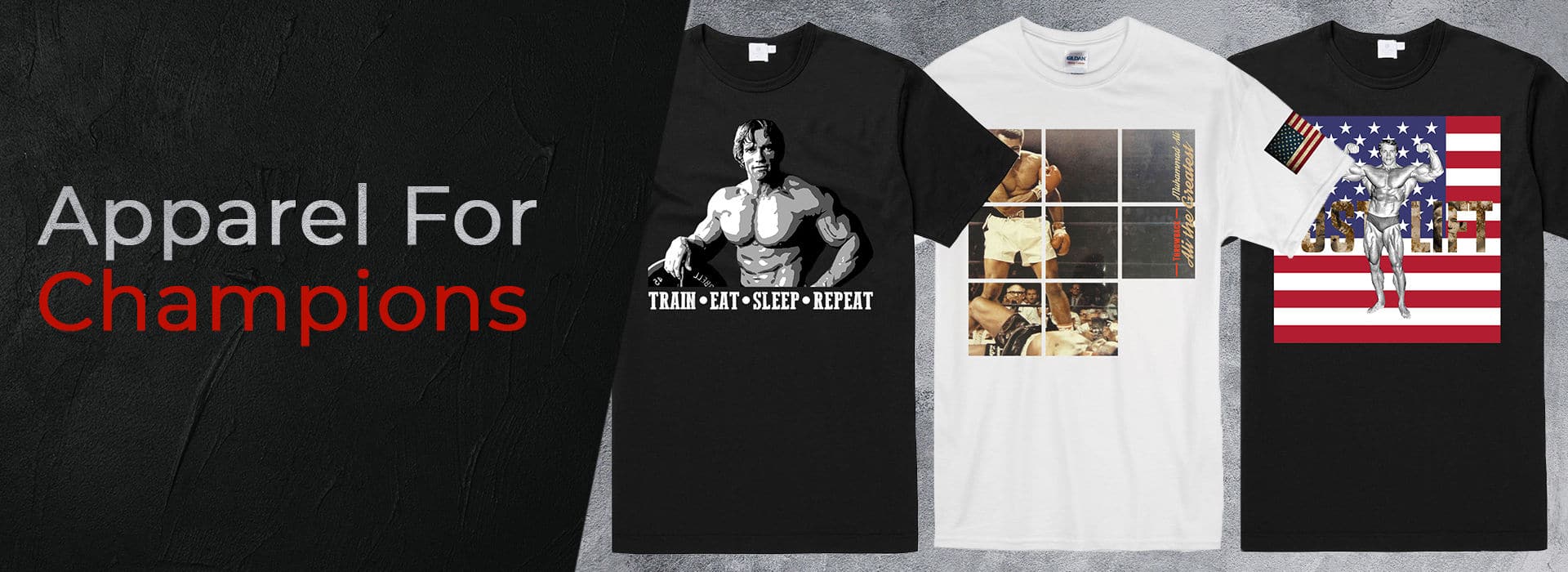 Boxing t-shirts, icon t-shirts, celebrity t-shirts.